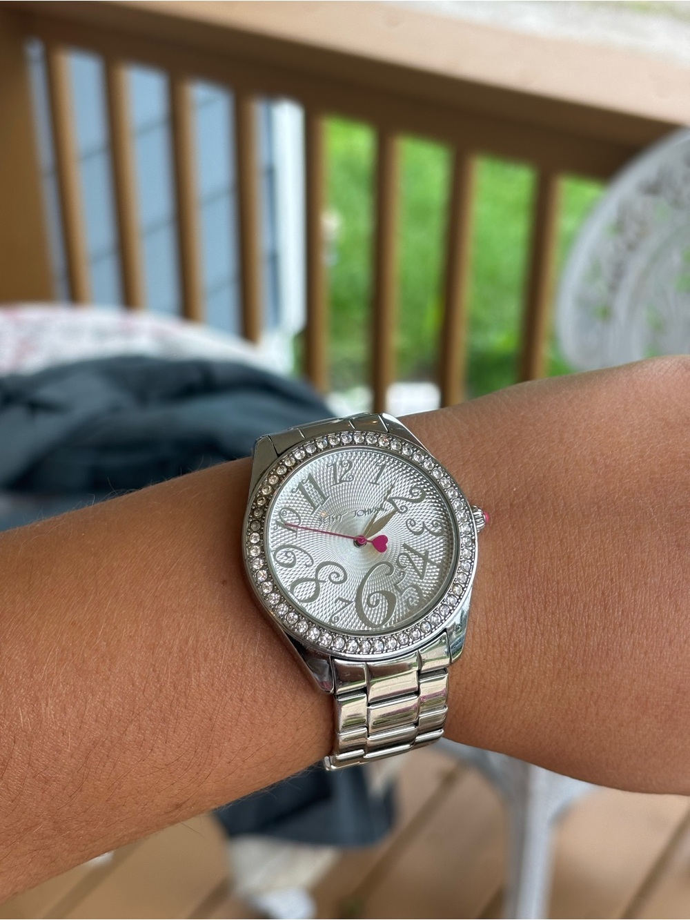 Betsy Johnson y2k silver tone women’s watch